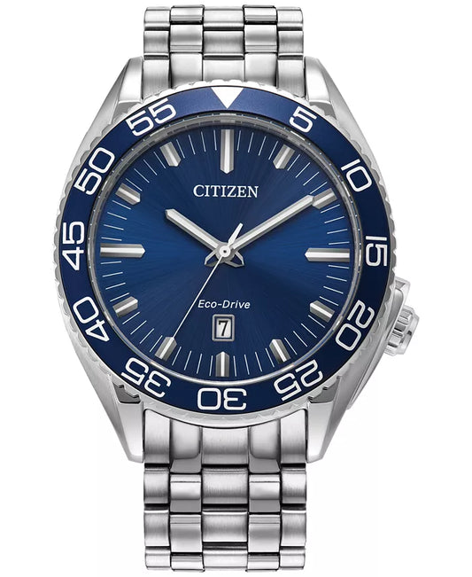 Citizen Eco-Drive Men's Sport Luxury Stainless Steel Bracelet Watch 42mm