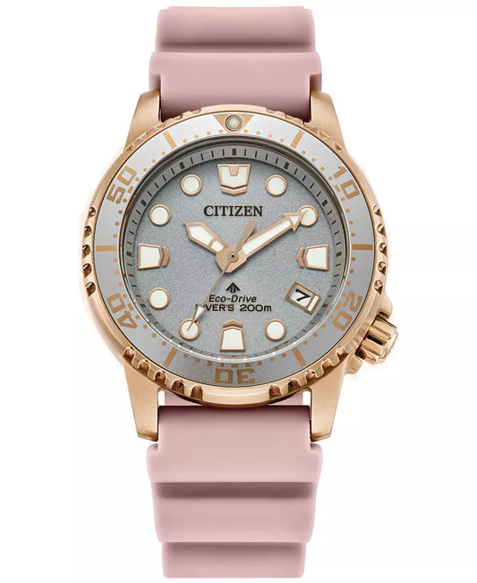 Citizen Eco-Drive Women's Promaster Dive Pink Strap Watch 37mm