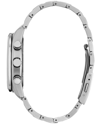 Citizen Men's Tsuki-yomi A-T Chronograph Sport Luxury Eco-Drive Silver-Tone Titanium Bracelet Watch 43mm