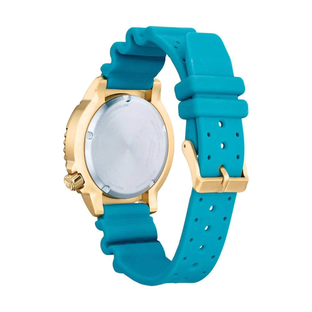 Citizen Promaster Dive Blue Dial, Gold-Tone Case