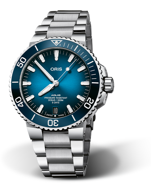 AQUIS DATE CALIBRE 400
 43.50 MM
 STAINLESS STEEL
