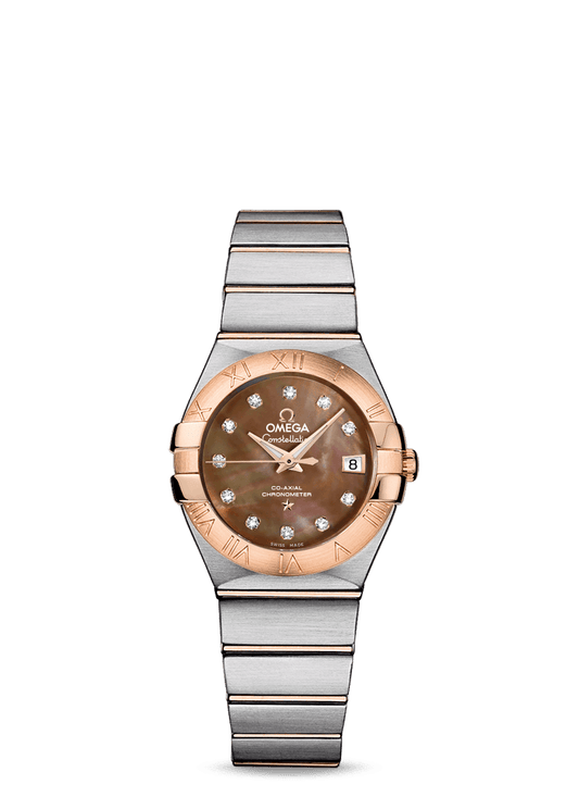CONSTELLATION OMEGA CO-AXIAL 27 MM
 
 Steel - red gold on Steel - red gold