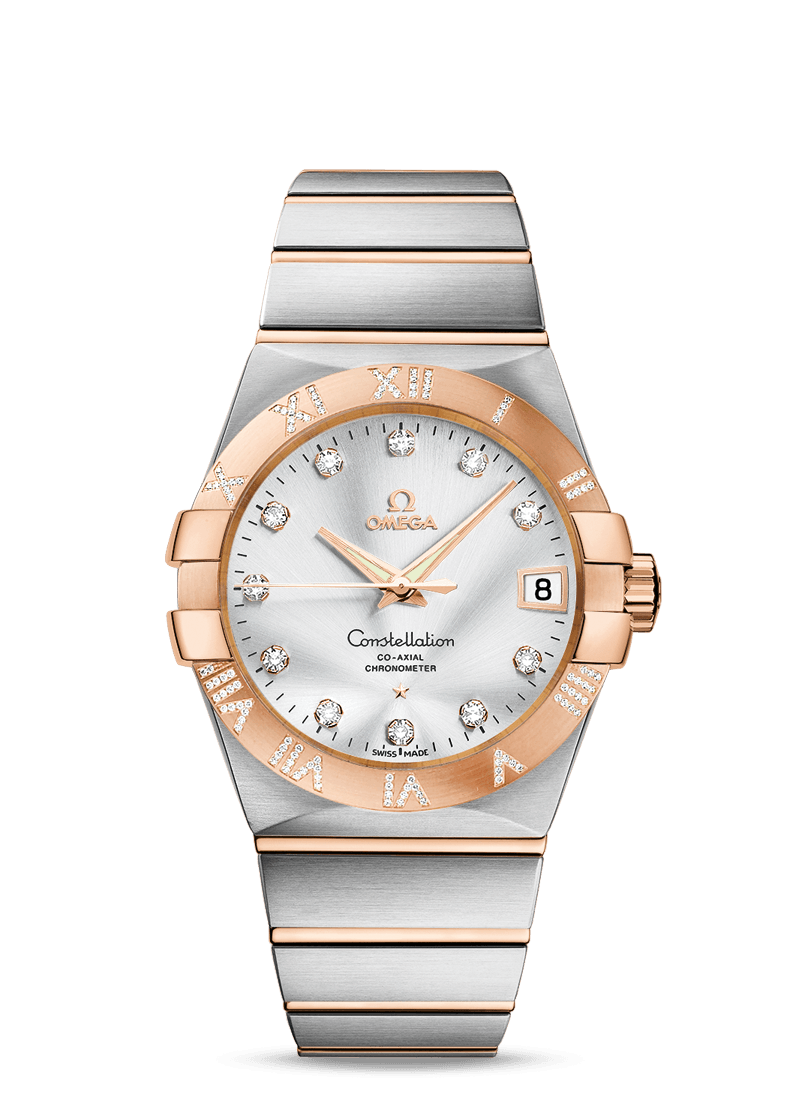 CONSTELLATION OMEGA CO AXIAL 38 MM Steel red gold on Steel red gol colorsdutyfreejewellers