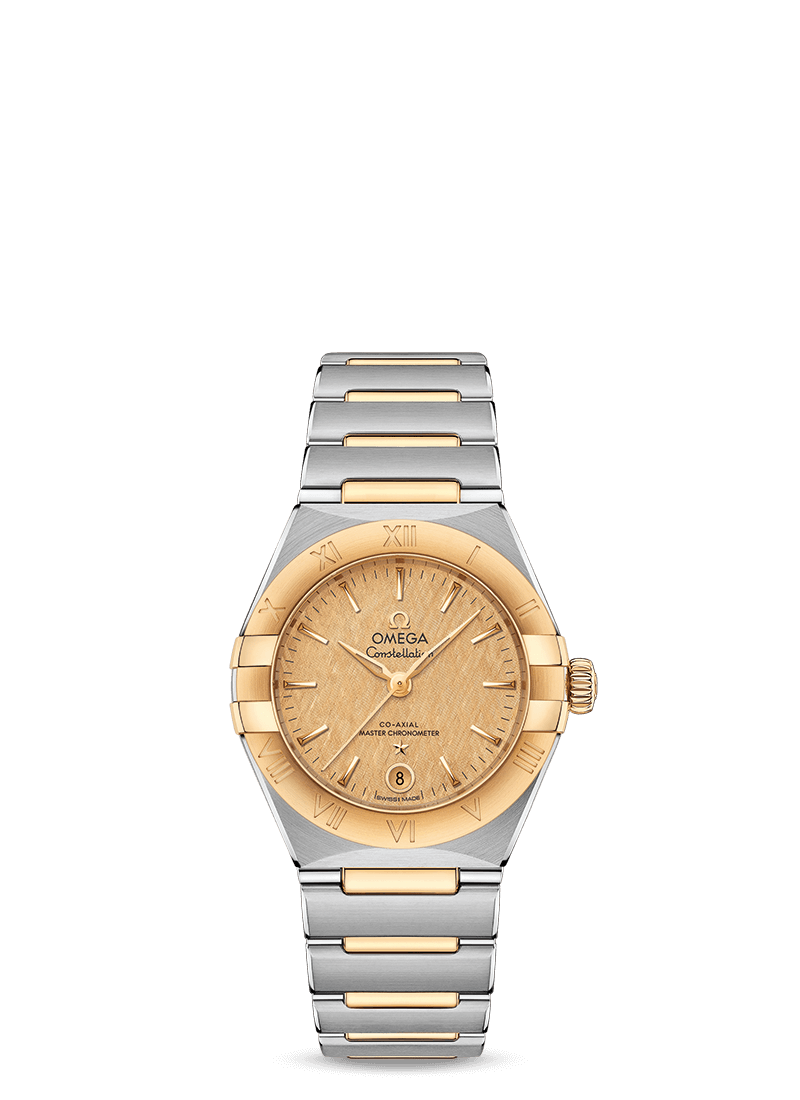 Steel ‑ yellow gold on Steel ‑ yellow gold Constellation Manhattan Omega Co‑Axial Master Chronometer 29 mm