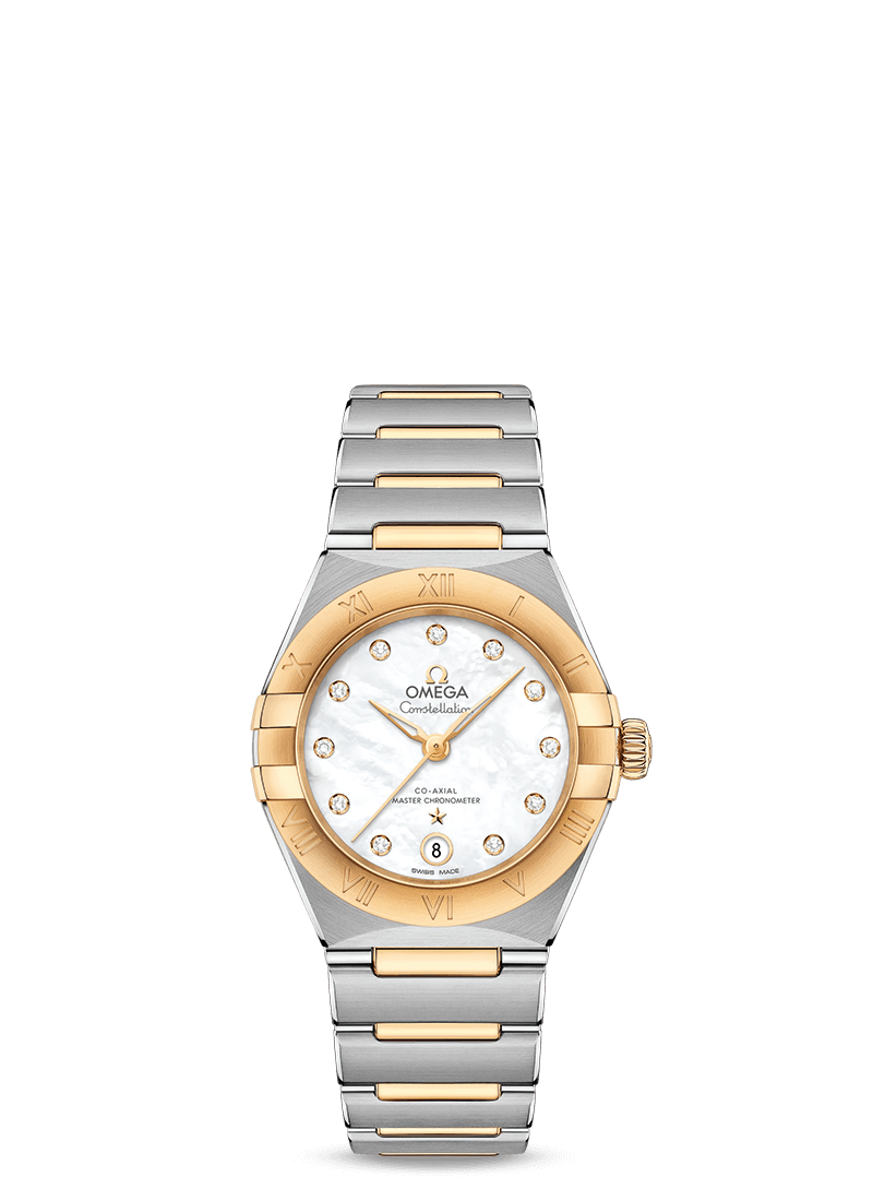 Steel ‑ yellow gold on Steel ‑ yellow gold Constellation Manhattan Omega Co‑Axial Master Chronometer 29 mm