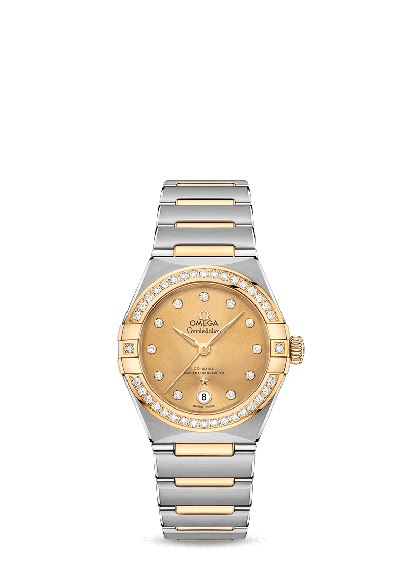 Steel ‑ yellow gold on Steel ‑ yellow gold Constellation Manhattan Omega Co‑Axial Master Chronometer 29 mm