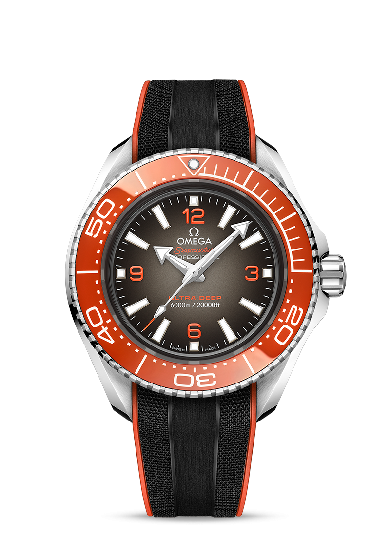 PLANET OCEAN 6000M
CO‑AXIAL MASTER CHRONOMETER 45.5 MM
O‑MEGASTEEL on rubber strap