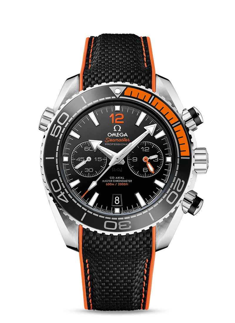 PLANET OCEAN 600 M OMEGA CO-AXIAL MASTER CHRONOMETER
CHRONOGRAPH 45.5 MM
Steel on rubber strap