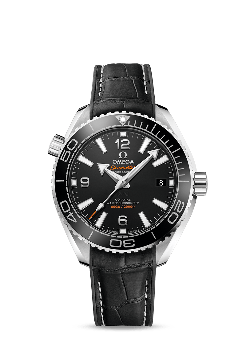 PLANET OCEAN 600 M OMEGA CO-AXIAL MASTER CHRONOMETER 39.5
MM
Steel on leather strap with rubber lining