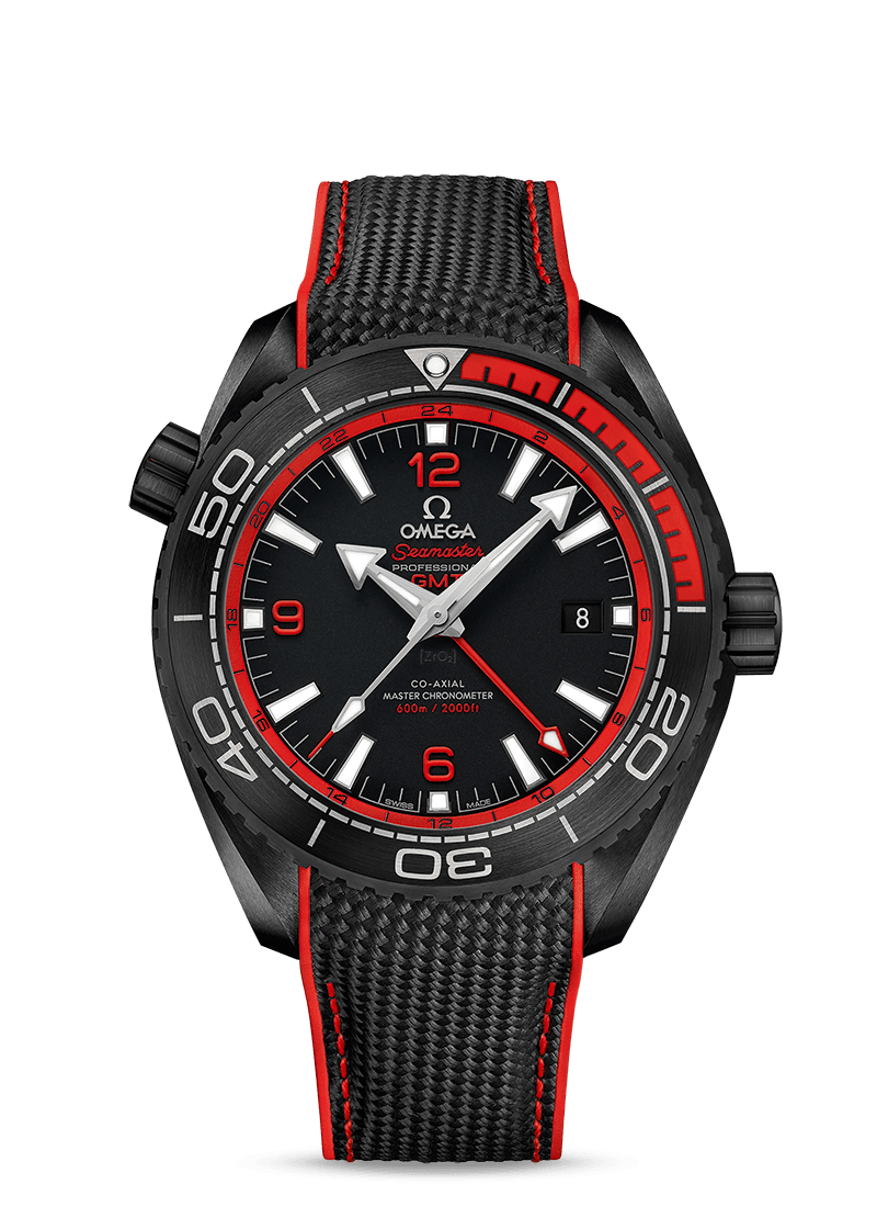 PLANET OCEAN 600 M OMEGA CO-AXIAL MASTER CHRONOMETER GMT
45.5 MM
Black ceramic on rubber strap