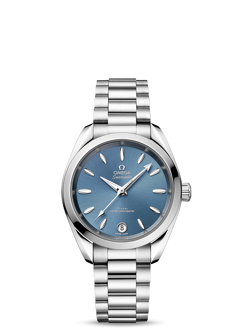 AQUA TERRA 150M
CO‑AXIAL MASTER CHRONOMETER 34 MM
Steel on steel