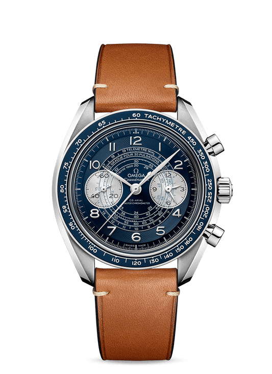 CHRONOSCOPE
CO‑AXIAL MASTER CHRONOMETER CHRONOGRAPH 43 MM
Steel on leather strap