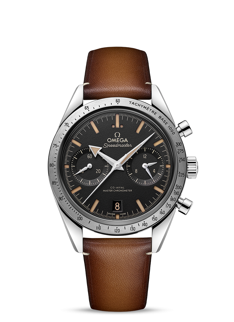 SPEEDMASTER '57
CO‑AXIAL MASTER CHRONOMETER CHRONOGRAPH 40.5 MM
Steel on leather strap