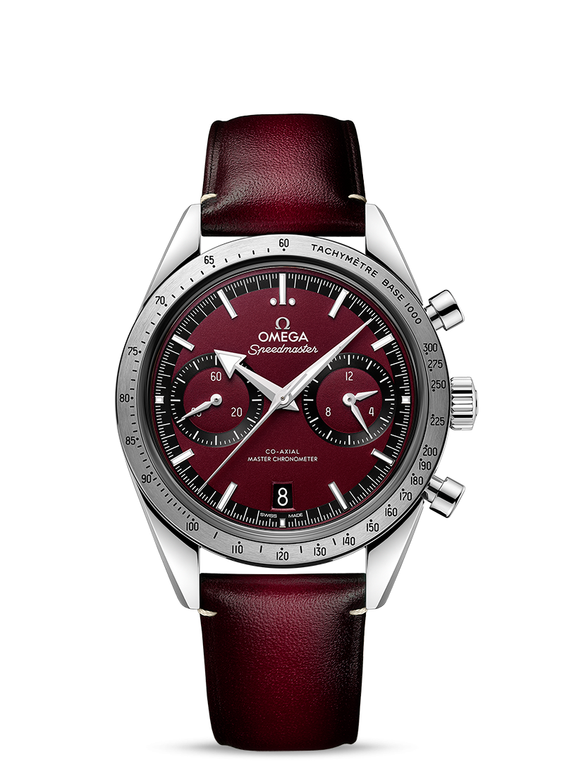 SPEEDMASTER '57
CO‑AXIAL MASTER CHRONOMETER CHRONOGRAPH 40.5 MM
Steel on leather strap