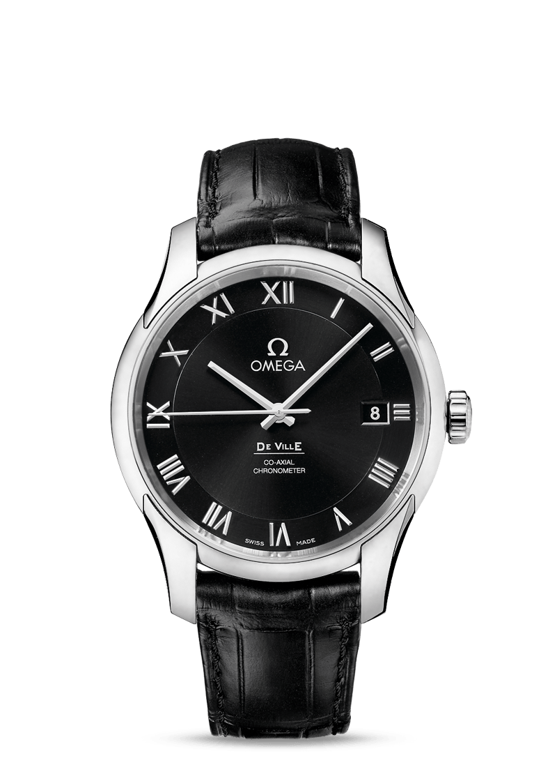 DE VILLE OMEGA CO-AXIAL 41 MM
Steel on leather strap