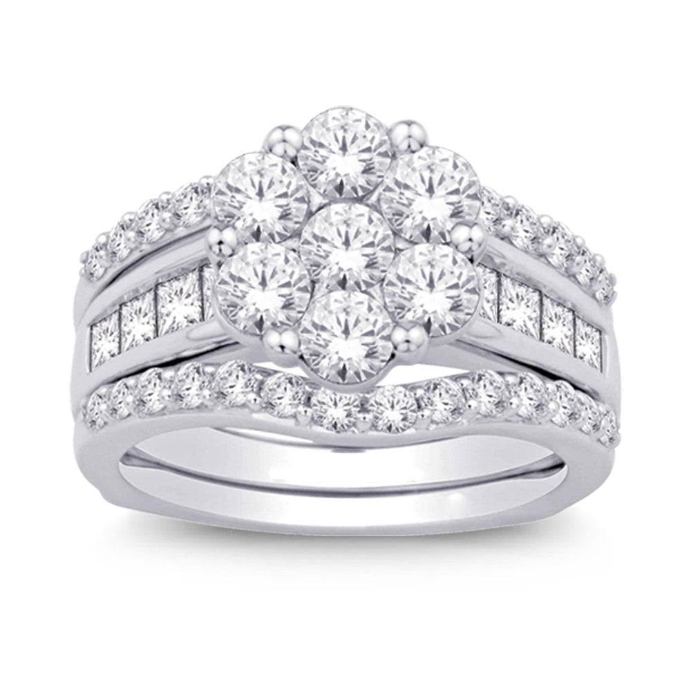 14K White Gold 2 2/5 Ct.tw Diamond Enhancer Bridal
