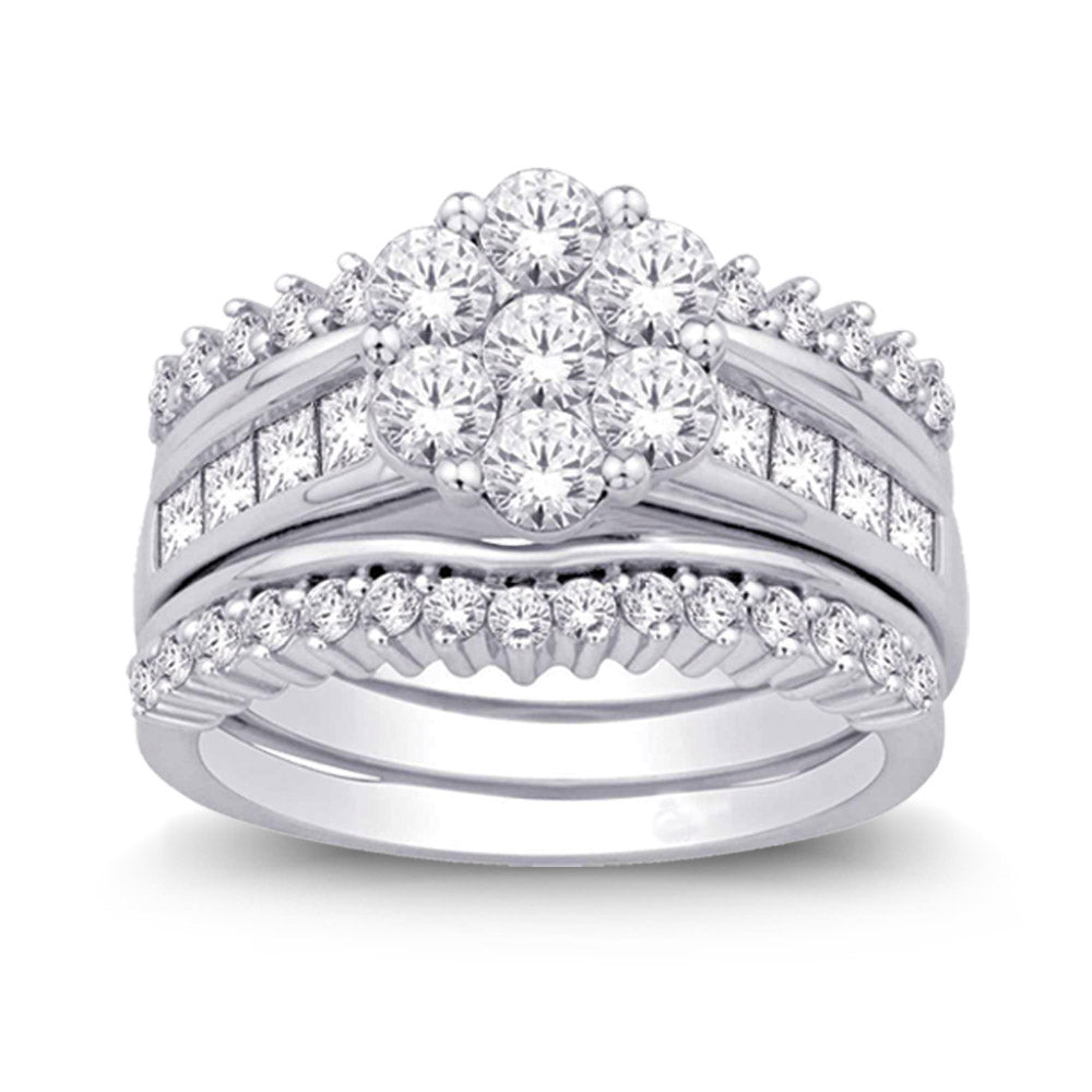 14K White Gold 2 1/4 Ct.tw Diamond Enhancer Bridal