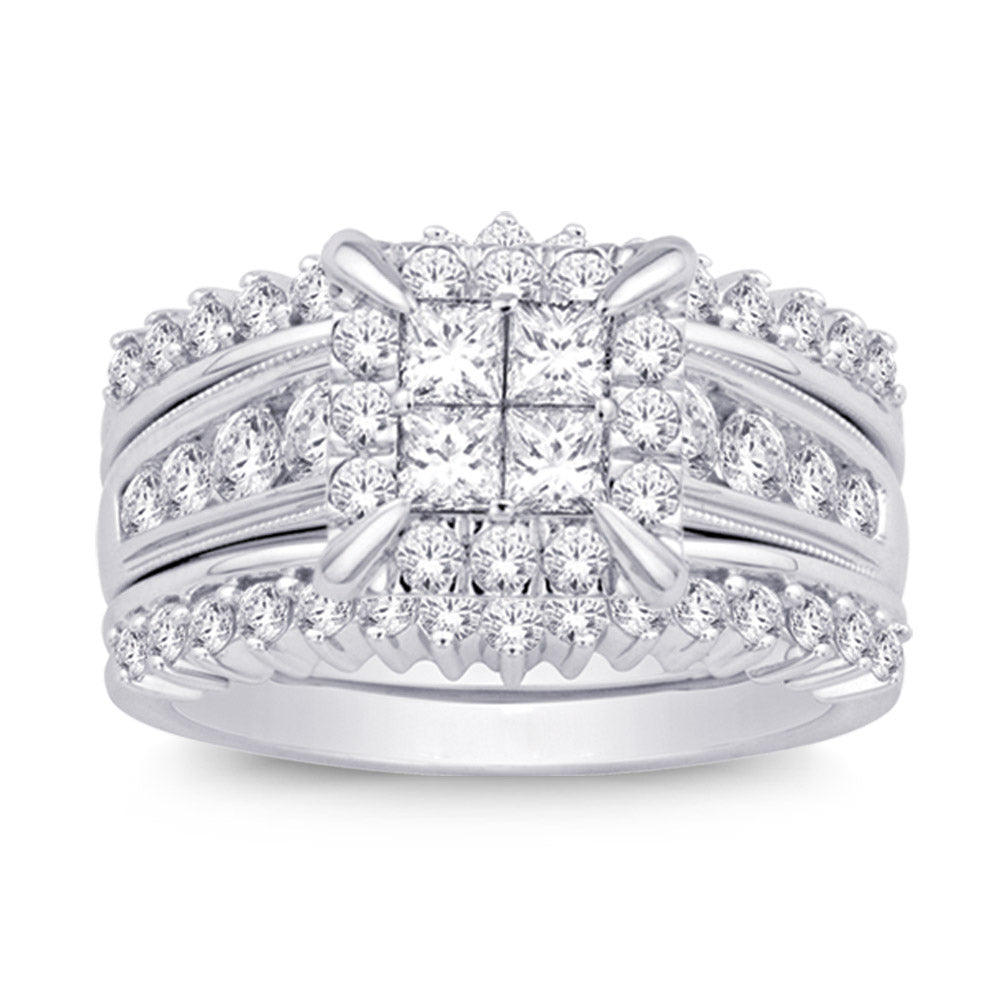 14K White Gold 1 1/2 Ct.tw Diamond Enhancer Bridal