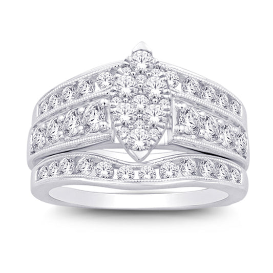 14K White Gold 2 Ct.tw Diamond Enhancer Bridal