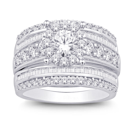 14K White Gold 2 Ct.tw Diamond Enhancer Bridal