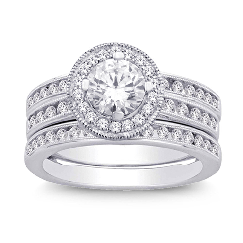 14K White Gold 1 1/10 Ct.tw Diamond Enhancer Bridal