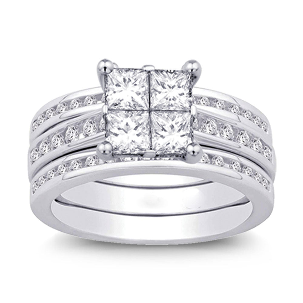 14K White Gold 1 1/10 Ct.tw Diamond Enhancer Bridal