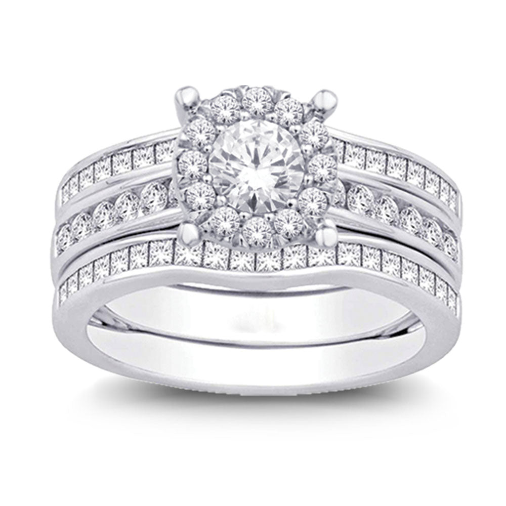 14K White Gold 1 1/2 Ct.tw Diamond Enhancer Bridal
