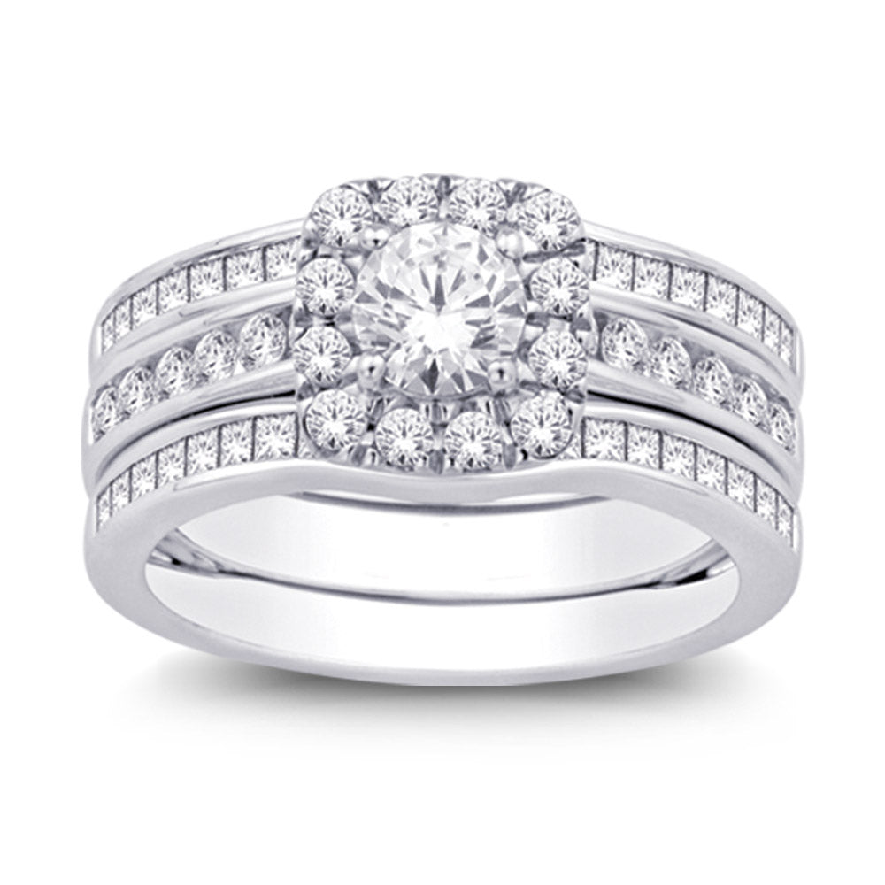 14K White Gold 1 1/2 Ct.tw Diamond Enhancer Bridal