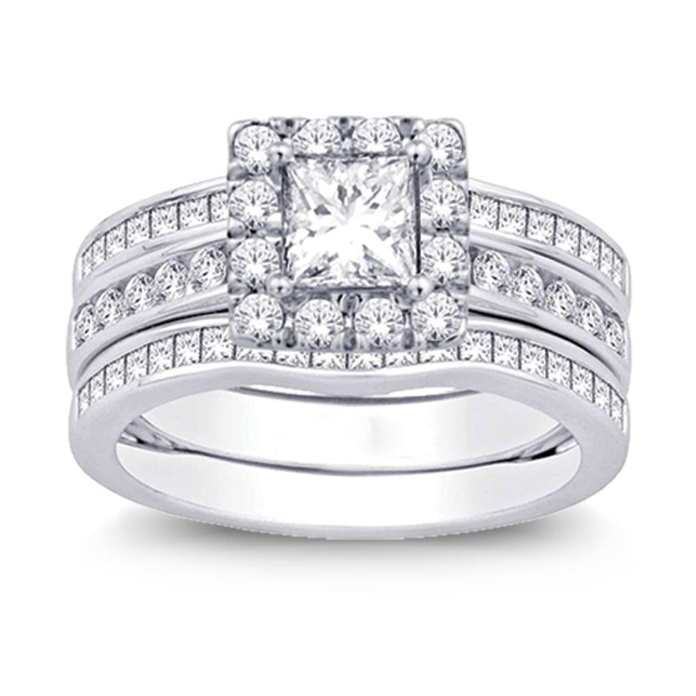 14K White Gold 1 1/2 Ct.tw Diamond Enhancer Bridal