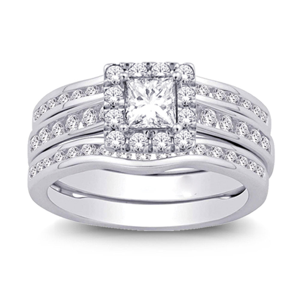 14K White Gold 1 1/10 Ct.tw Diamond Enhancer Bridal