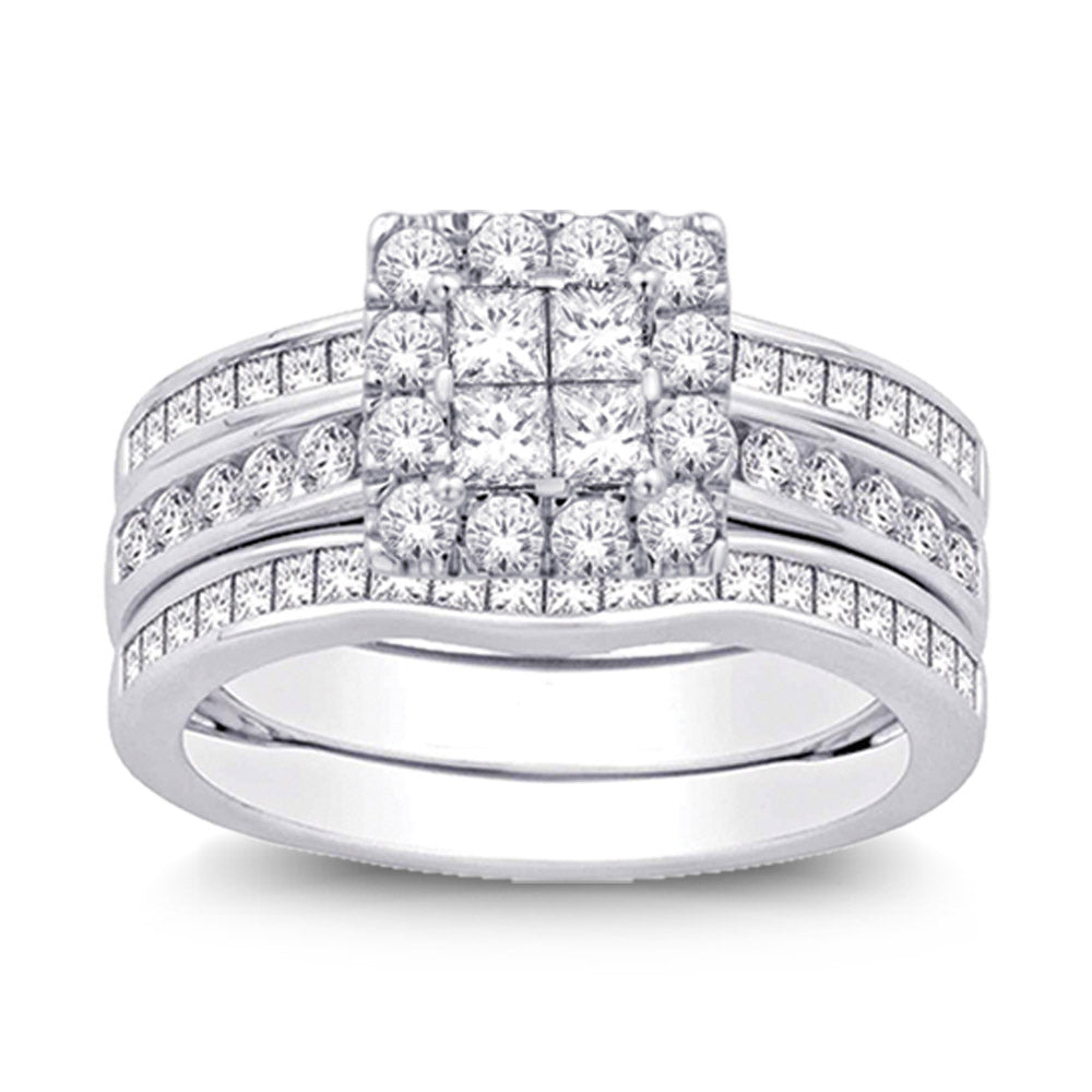 14K White Gold 1 1/2 Ct.tw Diamond Enhancer Bridal