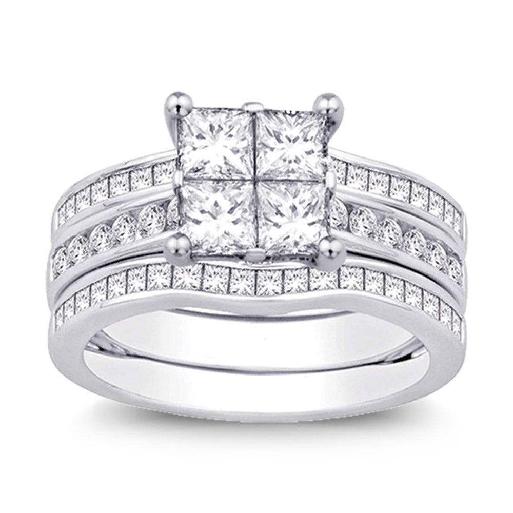 14K White Gold 1 1/2 Ct.tw Diamond Enhancer Bridal