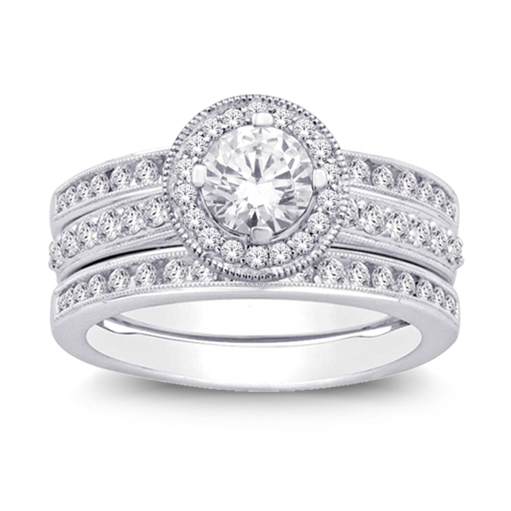 14K White Gold 1 1/20 Ct.tw Diamond Enhancer Bridal
