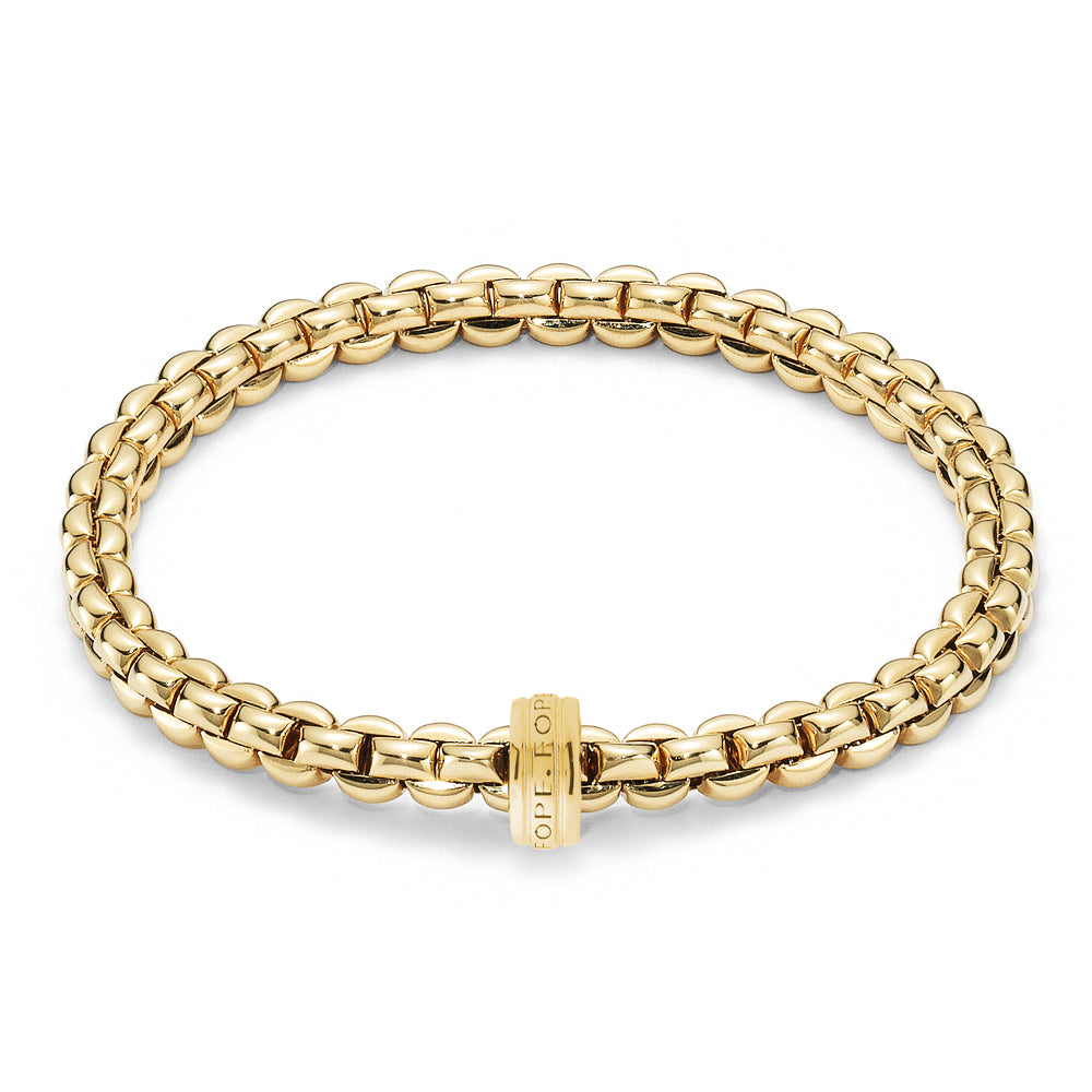 Fope Flex'it Olly 18ct Yellow Gold Bracelet