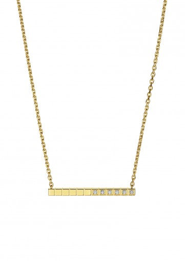 ICE CUBE PURE NECKLACE
 18K ETHICALLY CERTIFIED "FAIRMINED" YELLOW GOLD AND DIAMONDS