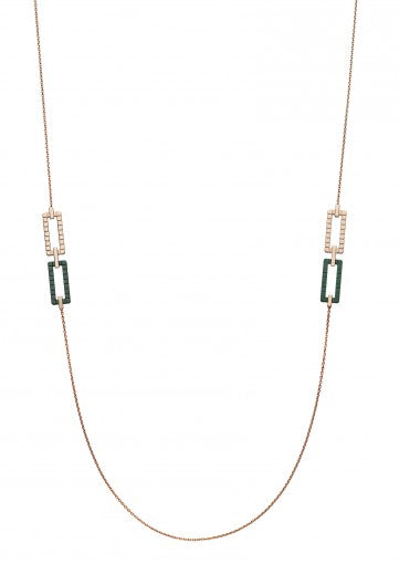 RIHANNA LOVES CHOPARD SAUTOIR
18K ETHICALLY-CERTIFIED "FAIRMINED" ROSE GOLD AND GREEN CERAMIC