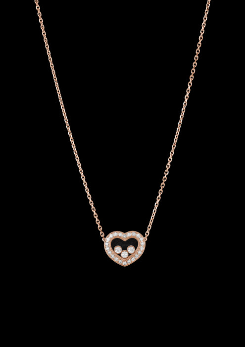 HAPPY DIAMONDS ICONS NECKLACE
18K ROSE GOLD AND DIAMONDS