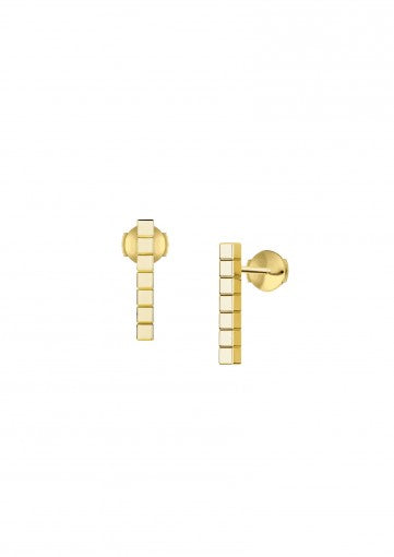 ICE CUBE PURE EARRINGS
 18K ETHICALLY CERTIFIED "FAIRMINED" YELLOW GOLD