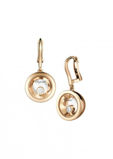 VERY CHOPARD EARRINGS18K ROSE GOLD AND DIAMONDS