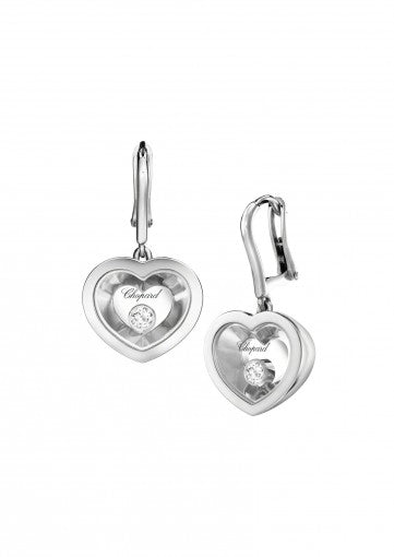 VERY CHOPARD EARRINGS18K WHITE GOLD AND DIAMONDS