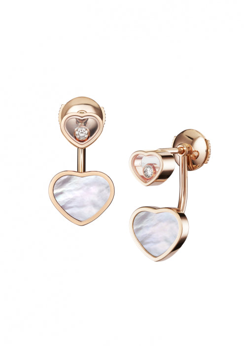 HAPPY HEARTS EARRINGS
18K ROSE GOLD, DIAMOND & MOTHER-OF-PEARL