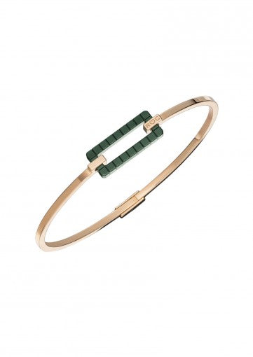 RIHANNA LOVES CHOPARD BANGLE
 18K ETHICALLY-CERTIFIED "FAIRMINED" ROSE GOLD AND GREEN CERAMIC
