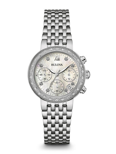 Women's Diamond Chronograph Watch