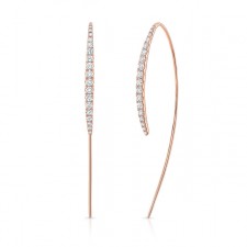 WHITE GOLD INSPIRED FASHION DIAMOND EARRINGS