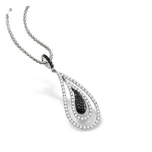 Black And White Diamond Pedant