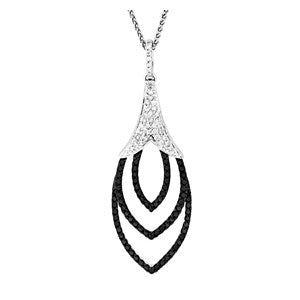 Black And White Diamond Pedant
