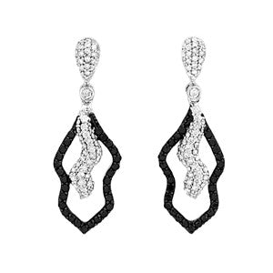 Black And White Diamond Earring