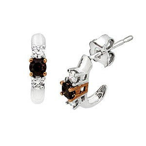 Brown Diamond Earrings