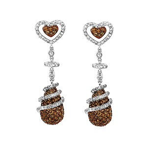 Brown Diamond Earrings