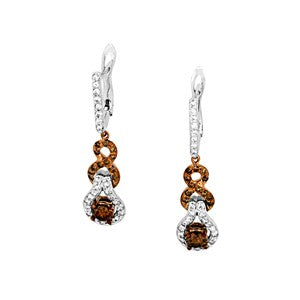 Brown Diamond Earrings